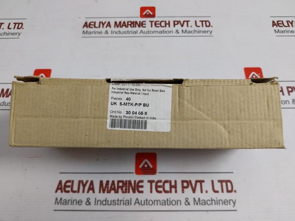 Phoenix Contact Disconnect Terminal Block Uk 5-mtk-p/P Bu (1Box = 40Pcs)