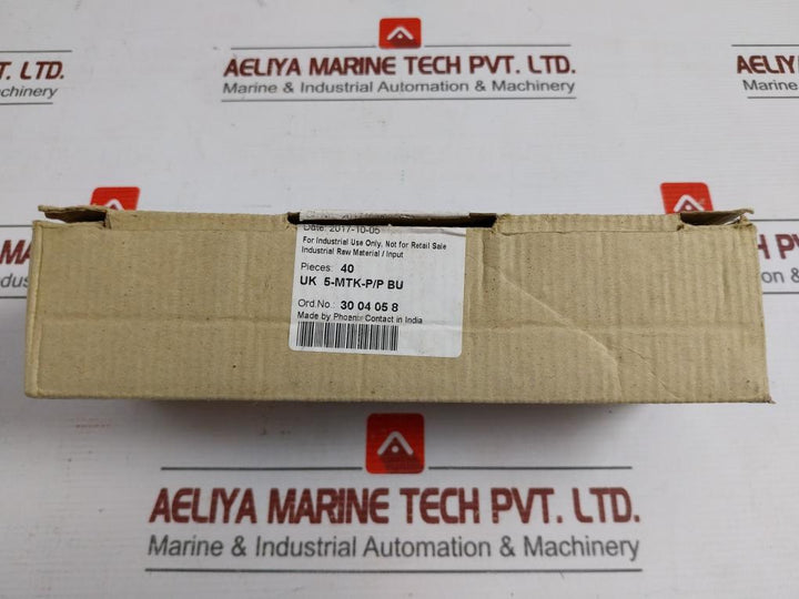 Phoenix Contact Disconnect Terminal Block Uk 5-mtk-p/P Bu (1Box = 40Pcs)