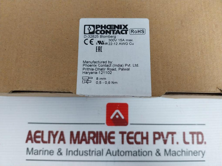 Phoenix Contact Disconnect Terminal Block Uk 5-mtk-p/P Bu (1 Box = 50 Pcs)
