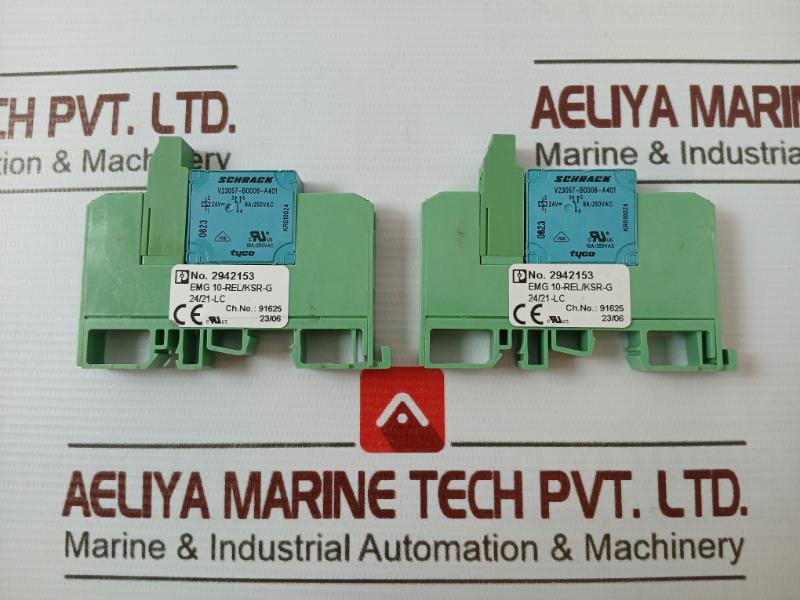 Phoenix Contact Emg 10-rel/Ksr-g 24/21-lc Relay Module 8A/250Vac 2942153
