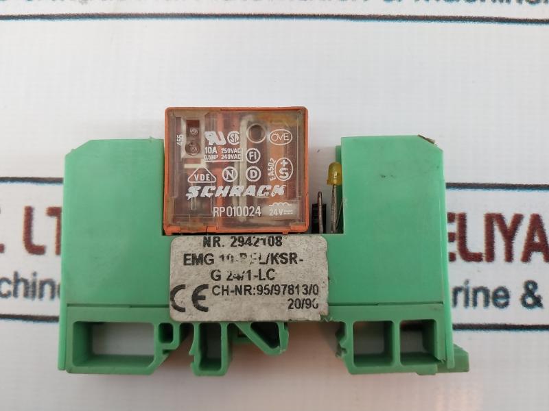 Phoenix Contact Emg 10-rel/ksr-g 24/1-lc Relay Module 24v 10a 250vac