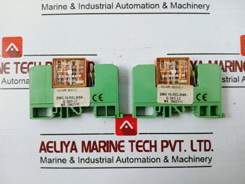 Phoenix Contact Emg 10-rel/ksr-g 24/2-lc Relay Module 8a 250v 2942111