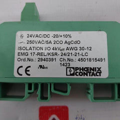 Phoenix Contact Emg 17-rel/Ksr-24/21-21-lc Relay Module