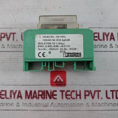 Phoenix Contact Emg 22-rel/Ksr-24/21-21 Relay Module 250Vac/3A 24Vac/Dc 2.5Kv