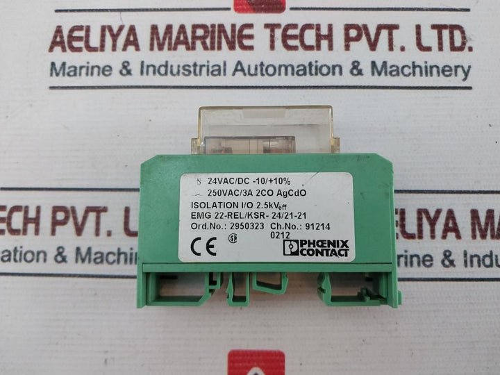 Phoenix Contact Emg 22-rel/Ksr-24/21-21 Relay Module 2950323 Used