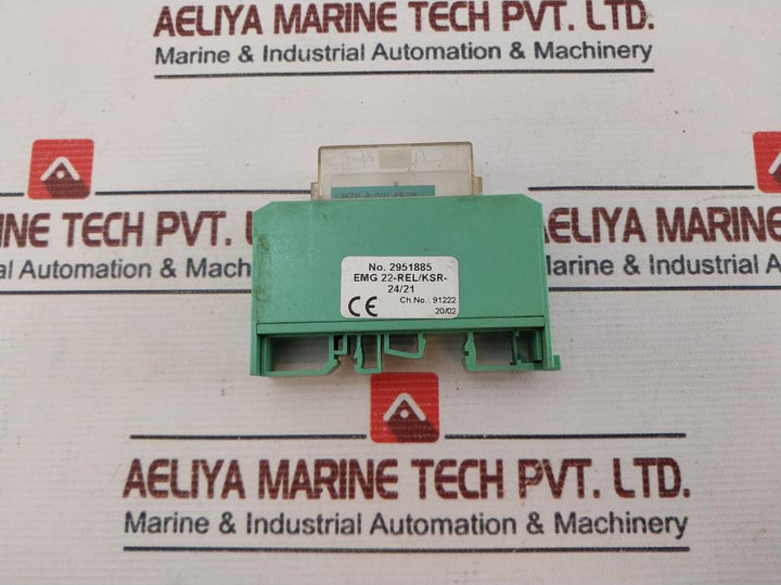 Phoenix Contact Emg 22-rel/Ksr-24/21 Relay Module Used