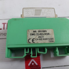 Phoenix Contact Emg 22-rel/Ksr-24/21 Relay Module 2951885 Ac/Dc