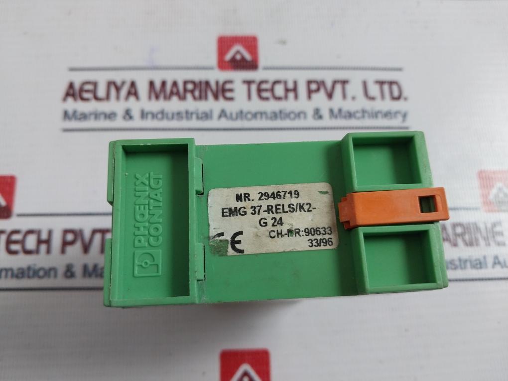 Phoenix Contact Emg 37-rels/K2-g 24 Relay Module With Plug In Base Input 24 Vdc