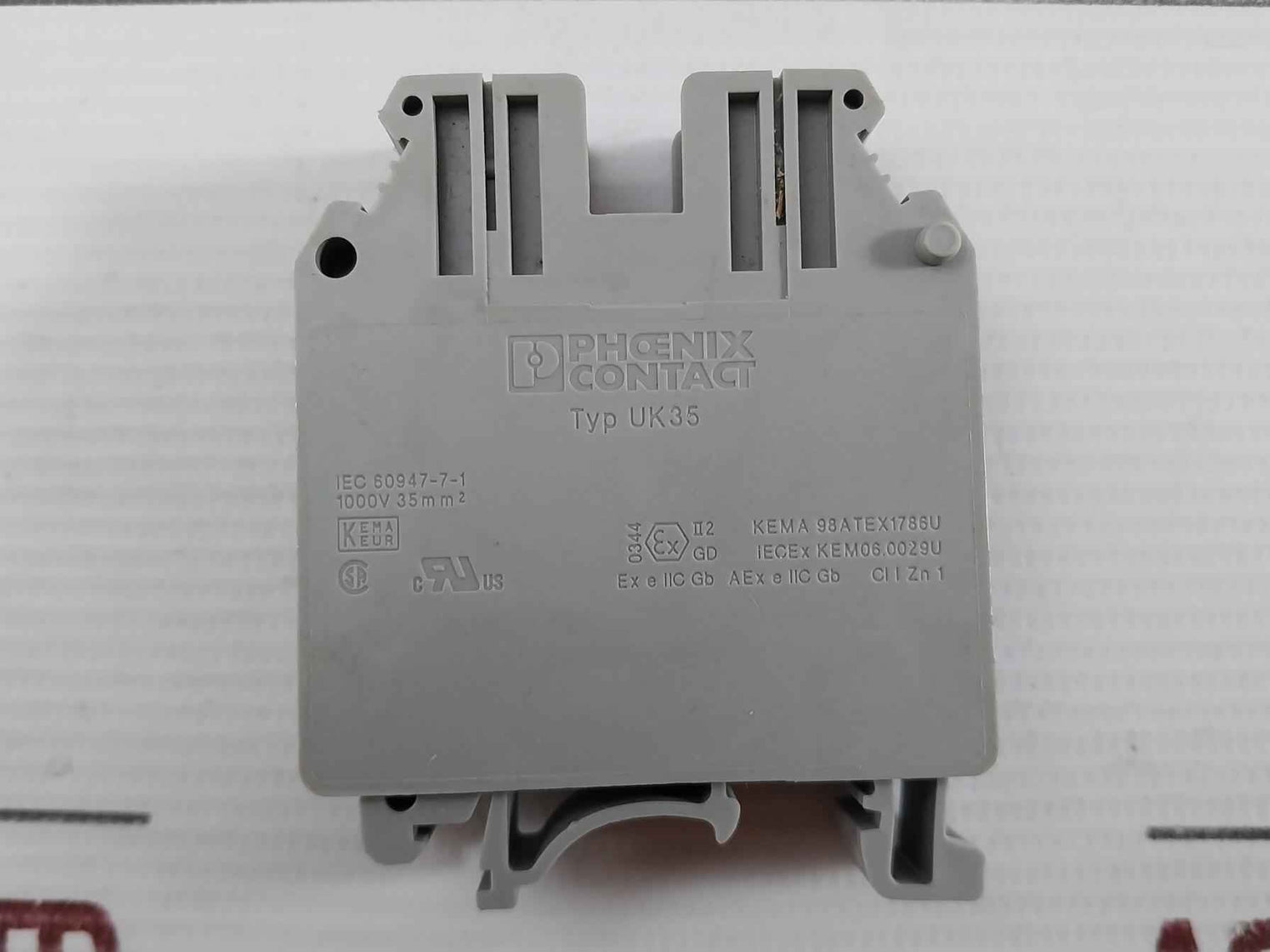 Phoenix Contact Feed-through Terminal Block Part No. Uk35