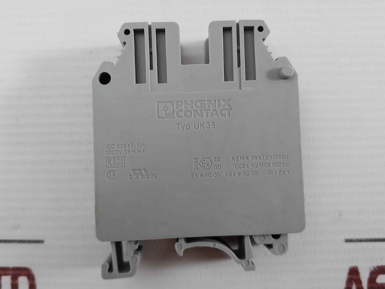 Phoenix Contact Feed-through Terminal Block Part No. Uk35