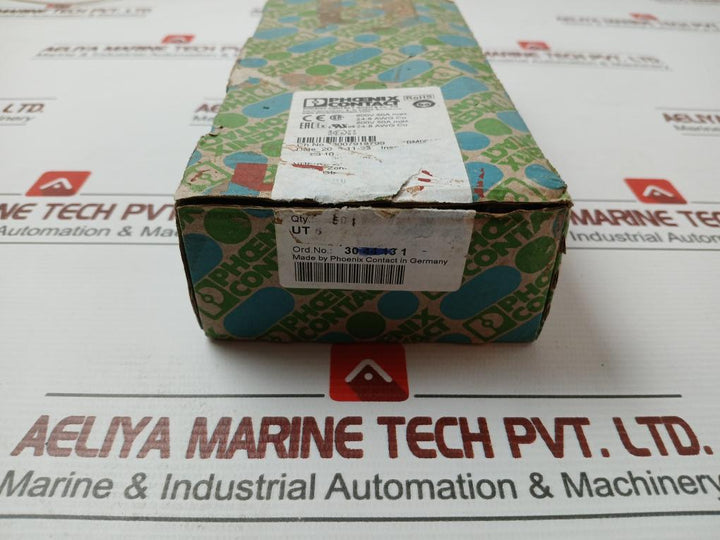 Phoenix Contact Feed Through Terminal Block Part No: Ut 6, 600V 50A Max (1 Box = 50 Pcs)