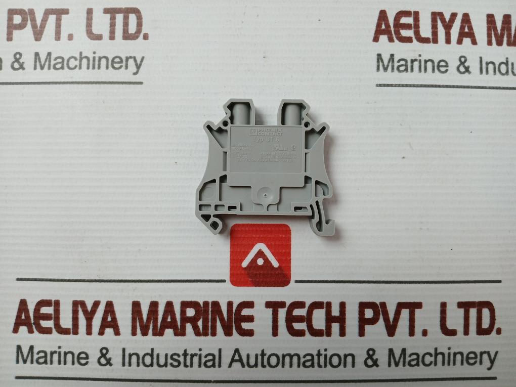 Phoenix Contact Feed Through Terminal Block Part No: Ut 6, 600V 50A Max (1 Box = 50 Pcs)