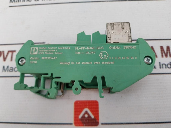 Phoenix Contact Fl-pp-rj45-scc Patch Panel Socket 3007375447