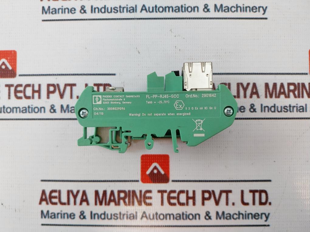 Phoenix Contact Fl-pp-rj45-scc Patch Panel Socket Used