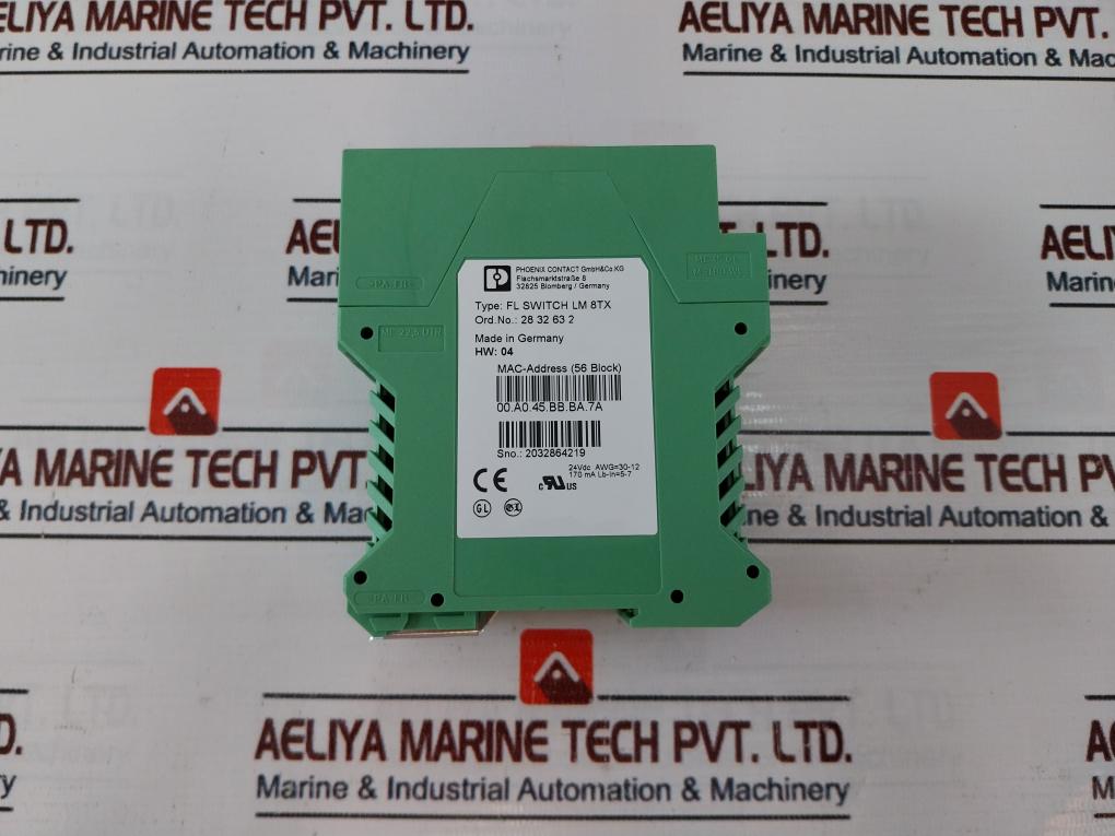 Phoenix Contact Fl Switch Lm 8Tx Ethernet Switch Used