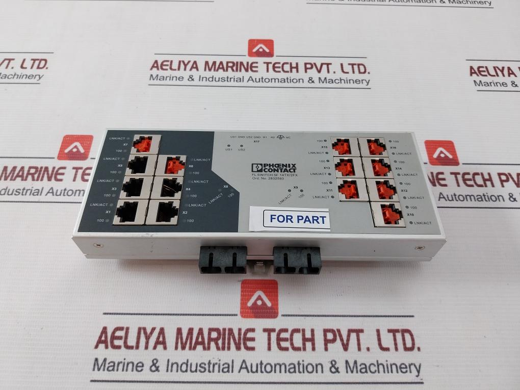 Phoenix Contact Fl Switch Sf 14Tx/2Fx Ethernet Switch 24Vdc 320 Ma (Not Working)