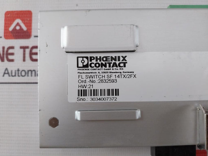 Phoenix Contact Fl Switch Sf 14Tx/2Fx Ethernet Switch 24Vdc 320 Ma