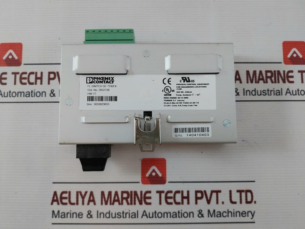 Phoenix Contact Fl Switch Sf 7Tx/Fx Industrial Ethernet Switch 24Vdc 240Ma