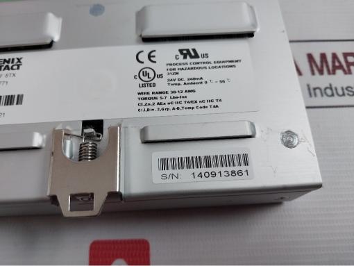 Phoenix Contact Fl Switch Sf 8Tx Industrial Ethernet Switch 2832771 24Vdc 240Ma