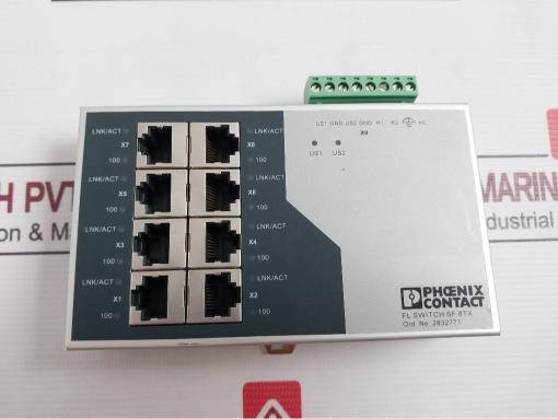 Phoenix Contact Fl Switch Sf 8Tx Industrial Ethernet Switch 2832771 24Vdc 240Ma