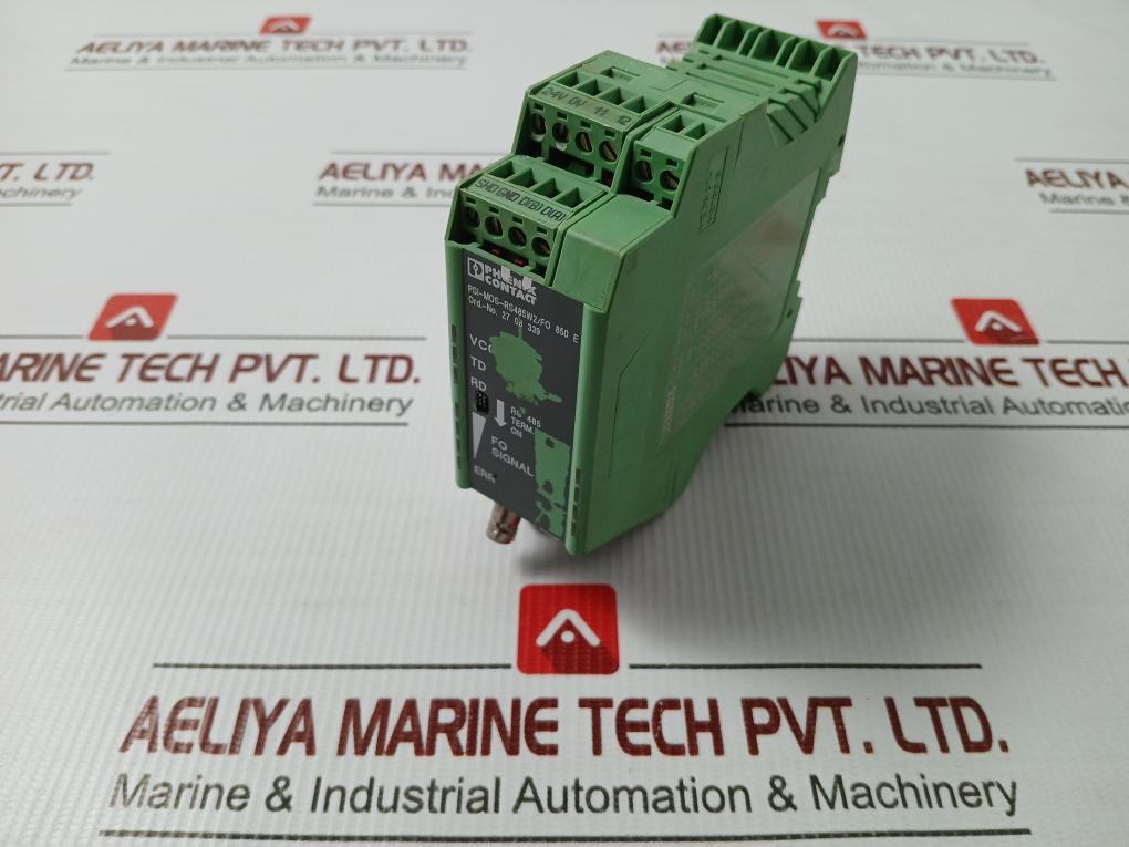 Phoenix Contact Fo Converter 24Vdc 120Ma Part No Psi-mos-rs485W2/Fo 850 E