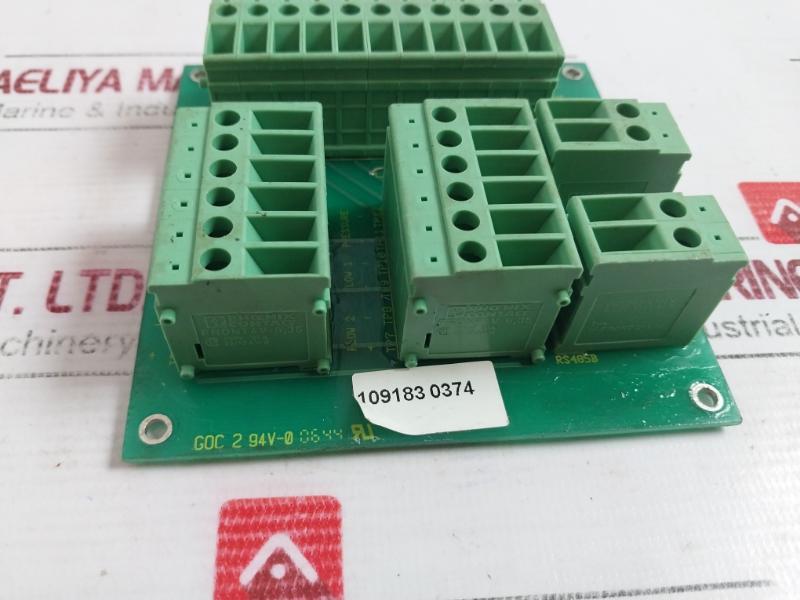 Phoenix Contact Front 4V-6,35 Terminal Block Printed Circuit Board 109183 Goc 2