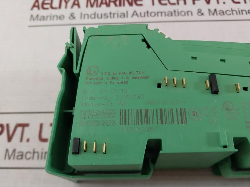 Phoenix Contact Ib Il 24 Di 16 Digital Input Module 24Vdc/5Ma 250V 1,5Mm2