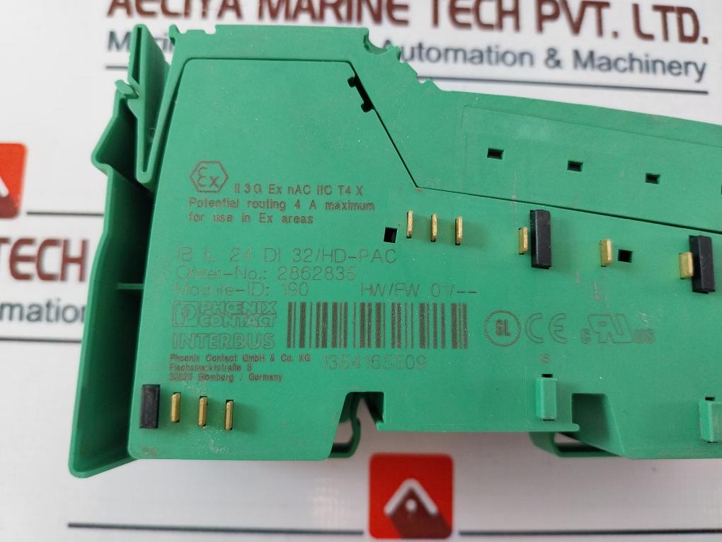Phoenix Contact Ib Il 24 Di 32/Hd-pac Digital Input Module 2862835