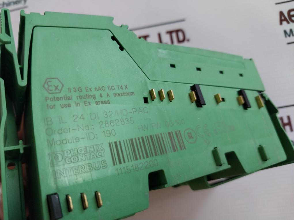 Phoenix Contact Ib Il 24 Di 32/Hd-pac Inter Bus Digital Input Module 250V