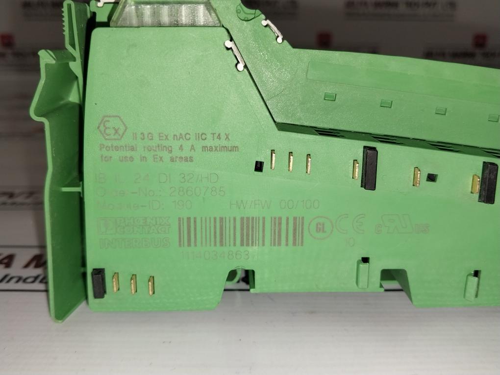 Phoenix Contact Ib Il 24 Di 32/Hd Digital Input Module 2860785 250V 1,5Mm2
