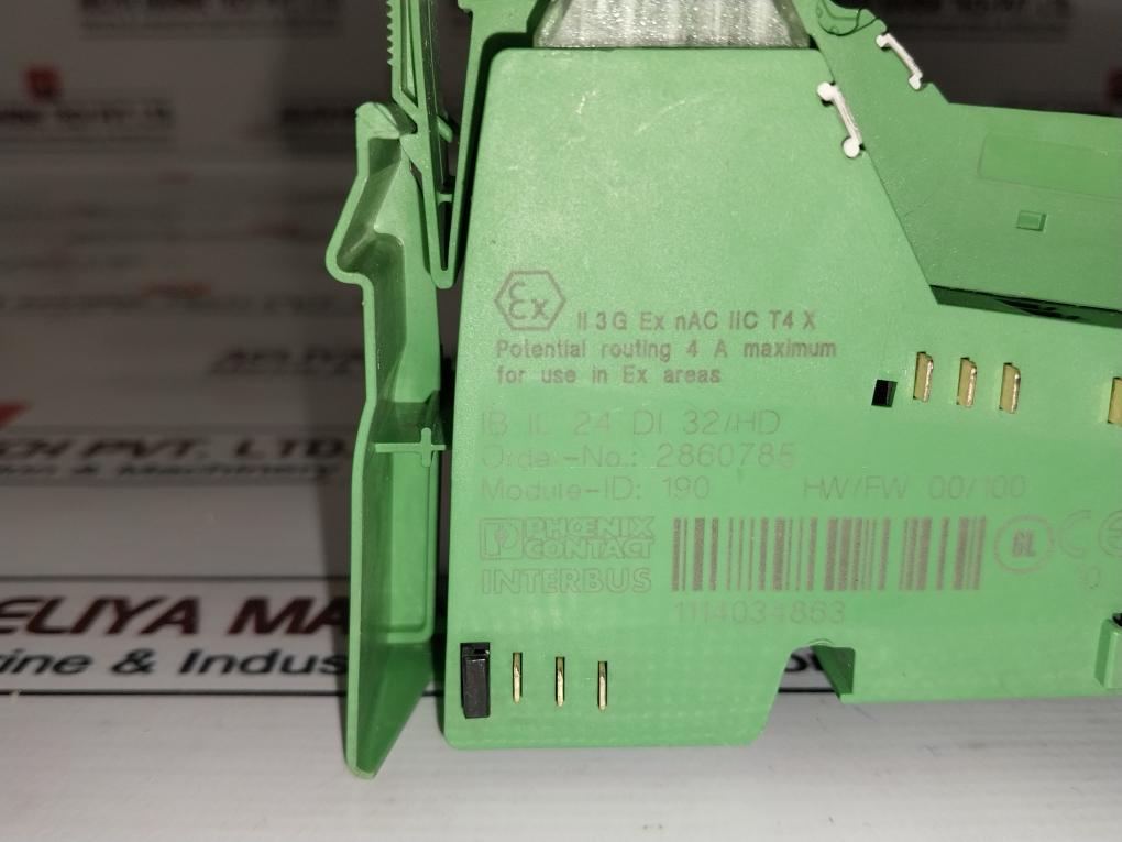 Phoenix Contact Ib Il 24 Di 32/Hd Digital Input Module 2860785 250V 1,5Mm2