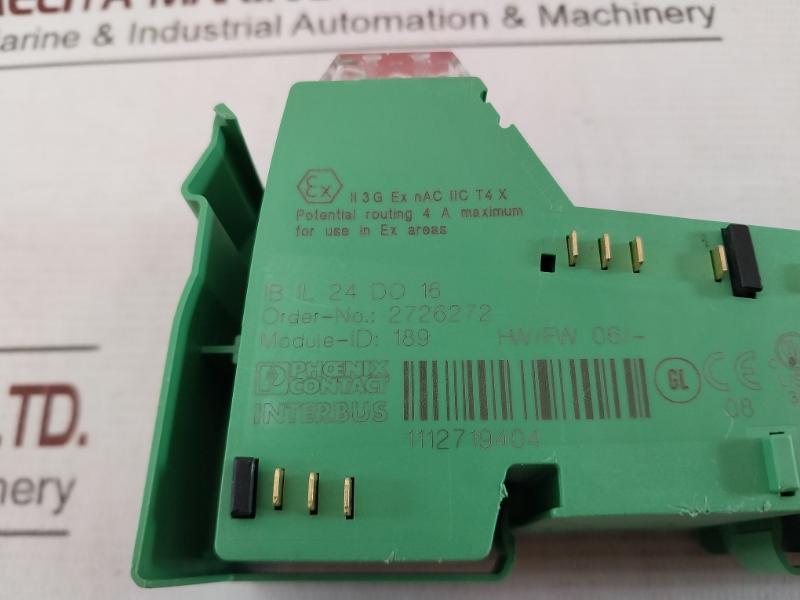 Phoenix Contact Ib Il 24 Do 16 Digital Module Potential Routing 4A Maximum 60°C