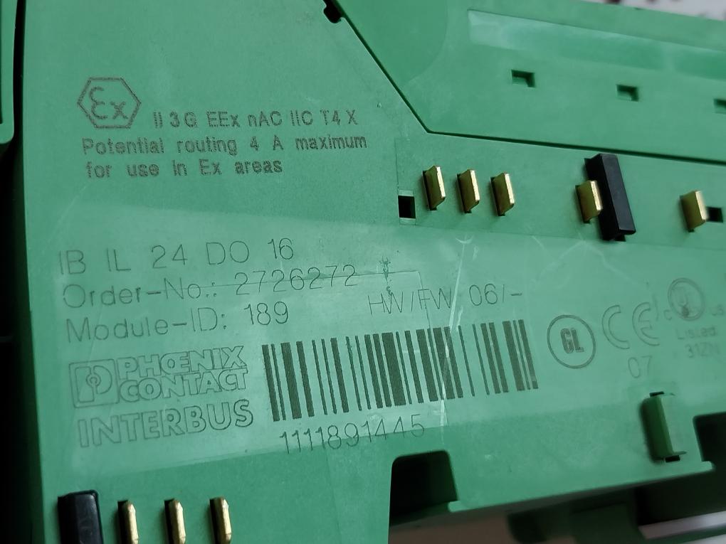 Phoenix Contact Ib Il 24 Do 16 Digital Output Terminal Module 24Vdc/500Ma