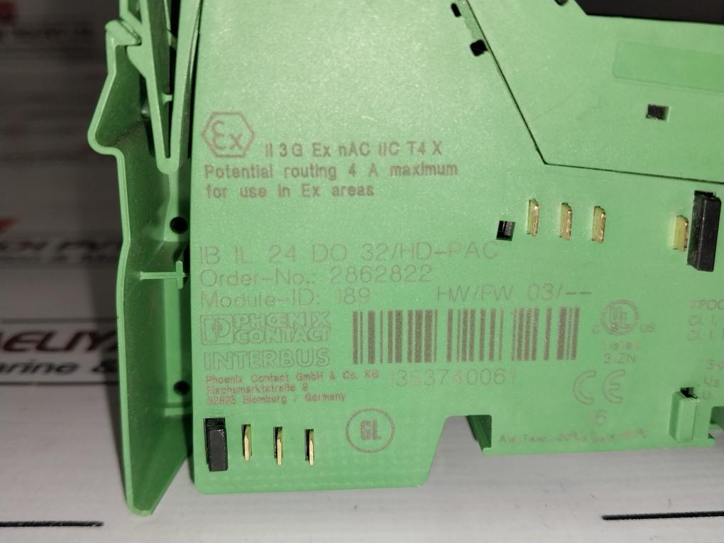 Phoenix Contact Ib Il 24 Di 32/Hd Interbus Inline Terminal Module 2860785