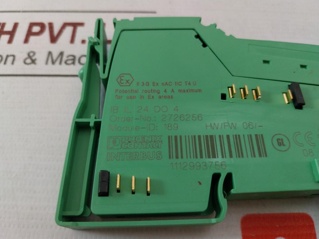 Phoenix Contact Ib Il 24 Do 4 Digital Module Ii 3 G Ex Nac Iic T4 U 60C