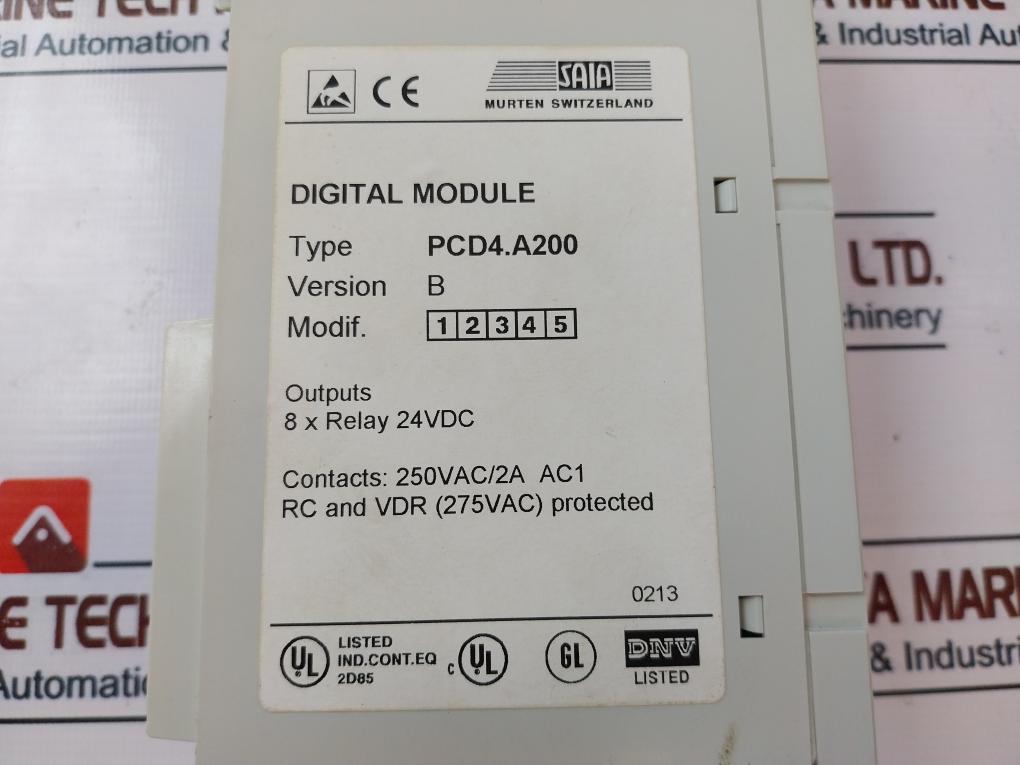 Saia Pcd4.A200 Digital Module Ver B