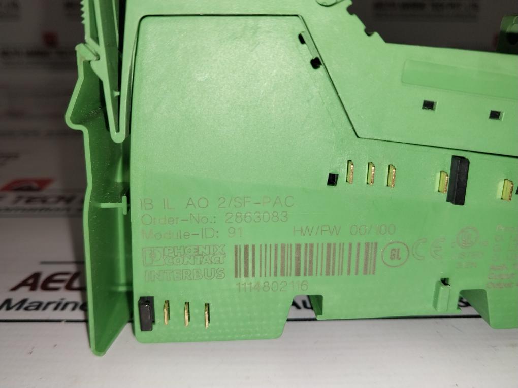 Phoenix Contact Ib Il Ao 2/Sf-pac Analog Ouput Terminal Module 2863083