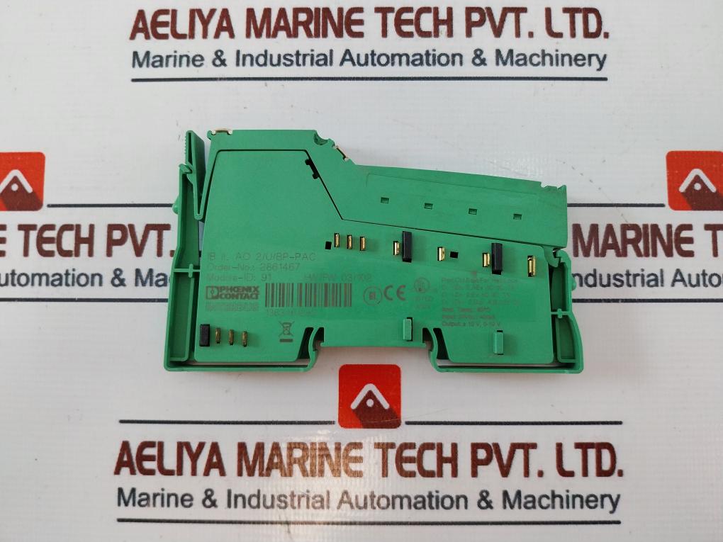 Phoenix Contact Ib Il Ao 2/U/Bp-pac Inline Analog Output Terminal Module