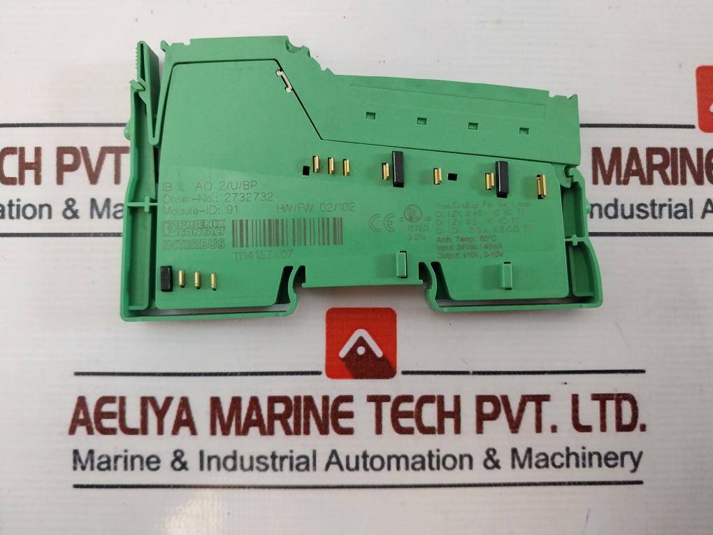 Phoenix Contact Ib Il Ao 2/U/Bp Analog Module 2732732 24Vdc/40Ma