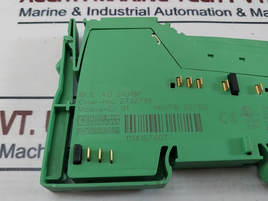 Phoenix Contact Ib Il Ao 2/U/Bp Analog Module 2732732 24Vdc/40Ma