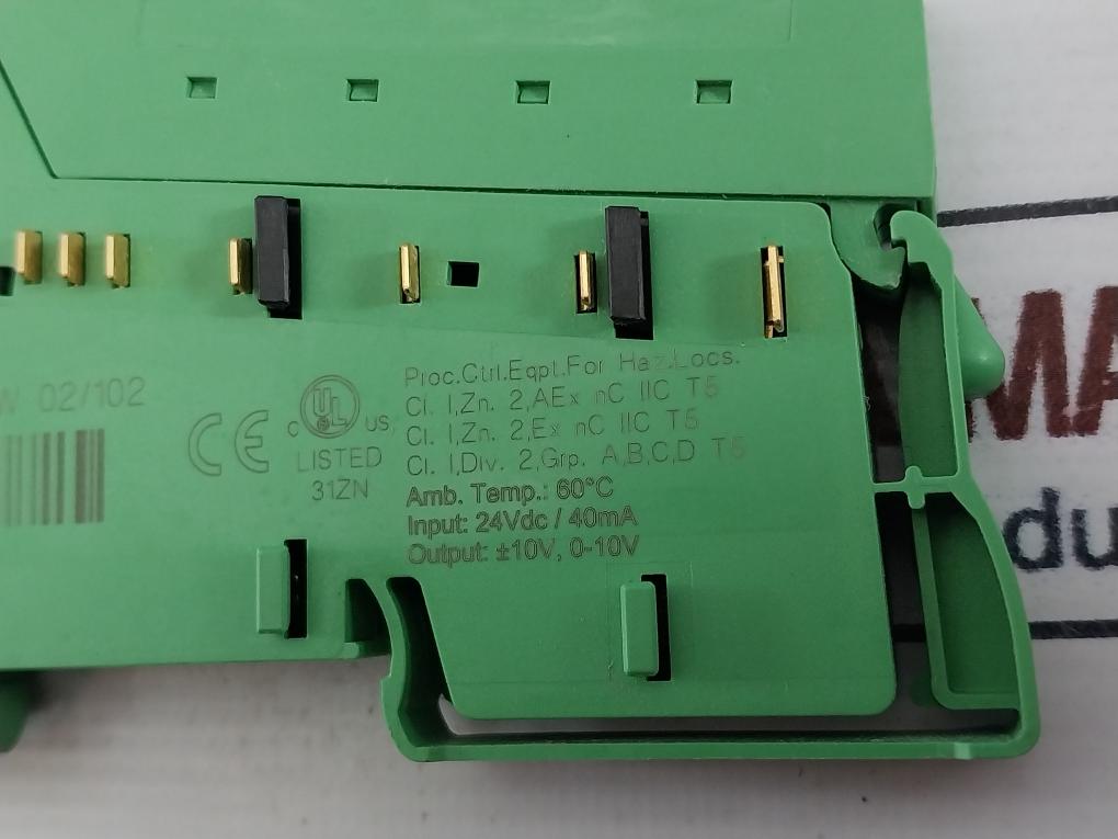 Phoenix Contact Ib Il Ao 2/U/Bp Analog Module 2732732 24Vdc/40Ma
