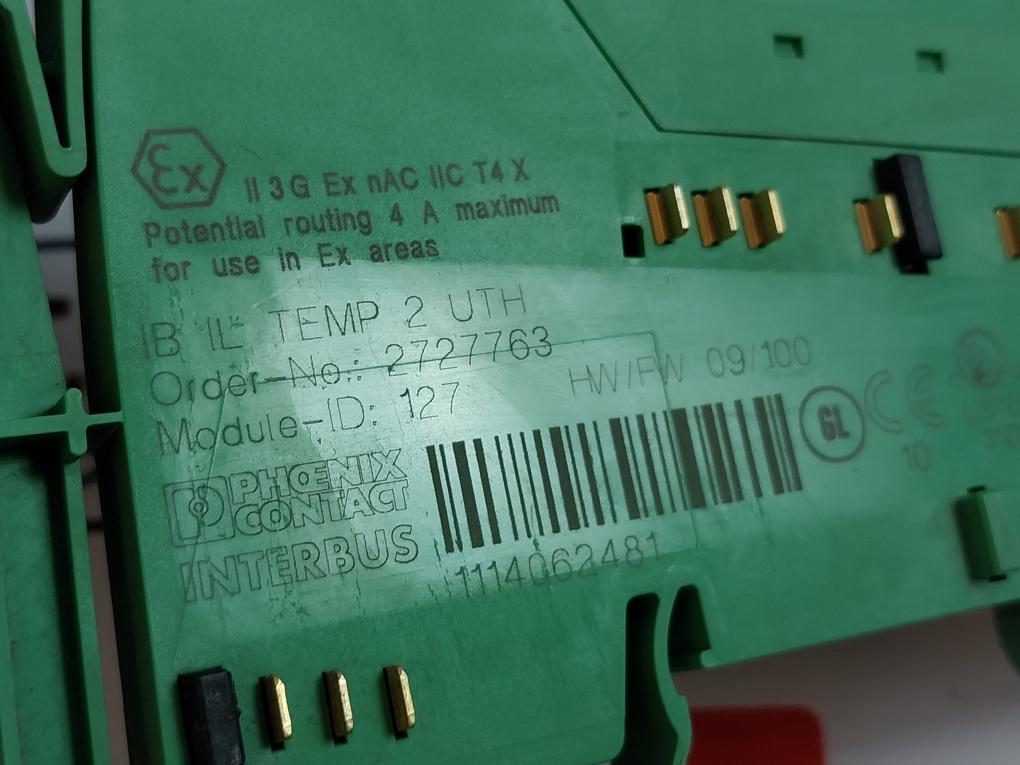 Phoenix Contact Ib Il Temp 2 Uth Interbus Temperature Module 2727763