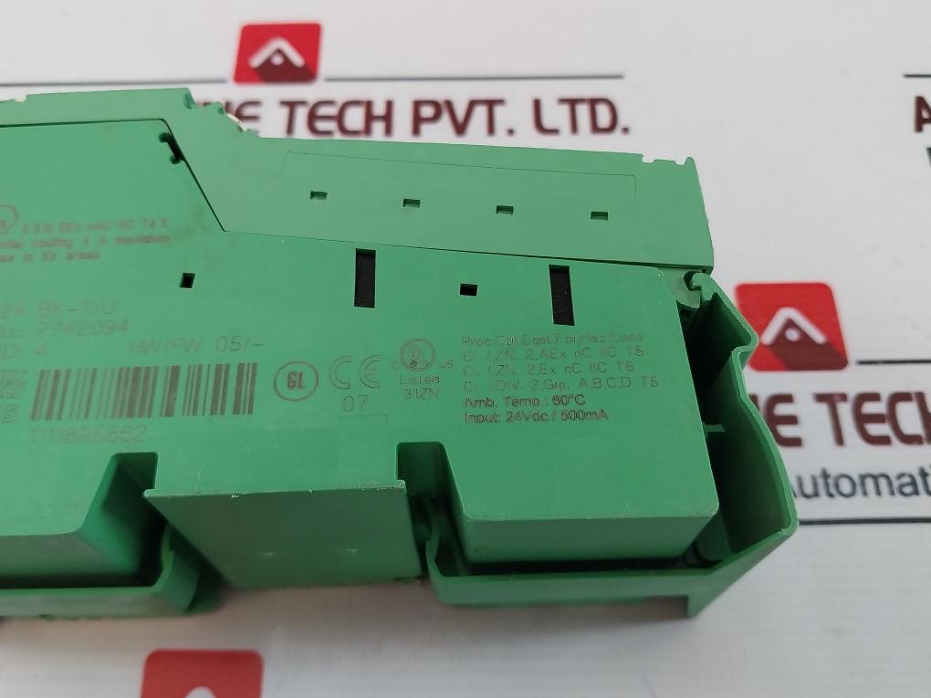 Phoenix Contact Ibs Il 24 Bk-t/U Bus Coupler 2742094 24Vdc/ 500Ma