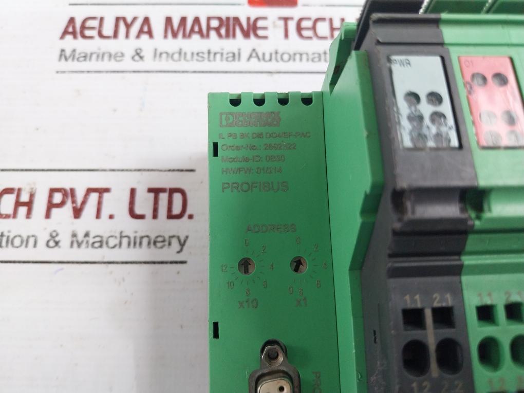 Phoenix Contact Il Pb Bk Di8 Do4/Ef-pac Profibus Module, 2692322, 0B50, 01/214