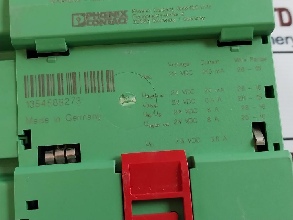Phoenix Contact Il Pn Bk Di8 Do4 2Tx-pac Inline Profibus Bus Coupler 250V