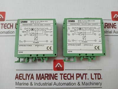 Phoenix Contact Isolated Signal Converter 20...30V,55Ma Part No Mcr-c-u/I-10B/4-dci