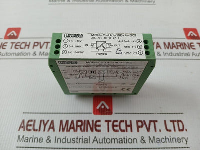 Phoenix Contact Isolated Signal Converter 20...30V,55Ma Part No Mcr-c-u/I-10B/4-dci