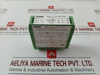 Phoenix Contact Isolated Signal Converter 20...30V,55Ma Part No Mcr-c-u/I-10B/4-dci