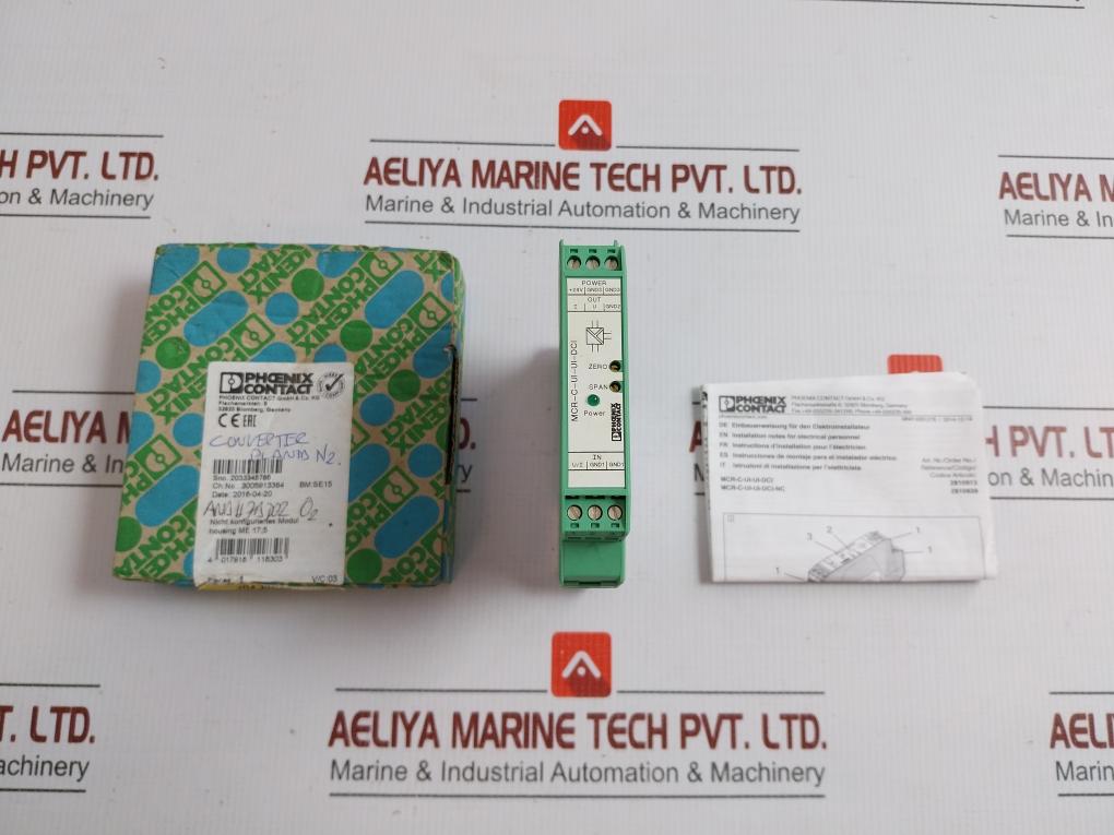 Phoenix Contact Isolation Amplifier Mcr-c-ui-ui-dci-nc Power- 18-30 Vdc