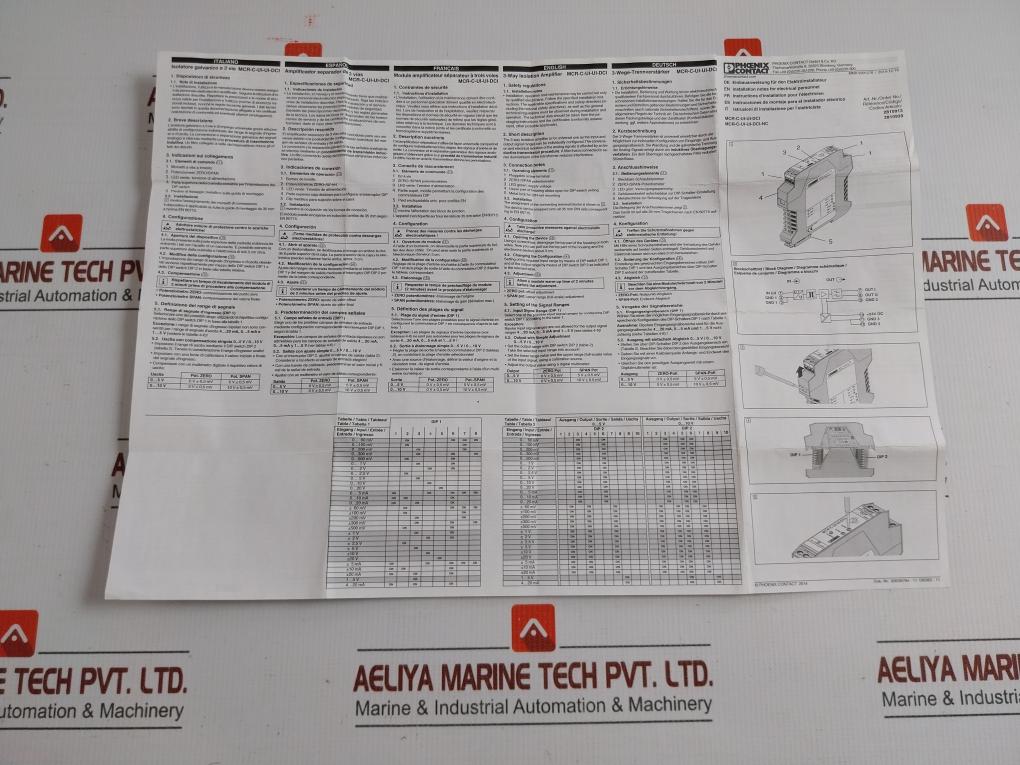Phoenix Contact Isolation Amplifier Mcr-c-ui-ui-dci-nc Power- 18-30 Vdc